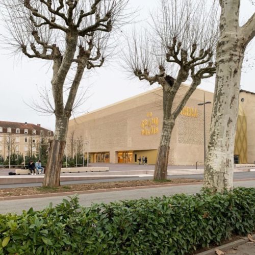 Cinéma "Le Grand Palais" - Cahors / Antonio Virga Architecte / Linéa 9001 brique et plaquette Vande Moortel