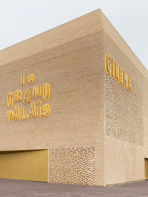 Cinéma "Le Grand Palais" - Cahors / Antonio Virga Architecte / Linéa 9001 brique et plaquette Vande Moortel